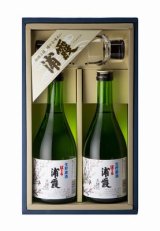 浦霞 日本酒+清酒グラスセット(２本入)　U-UB【佐浦】